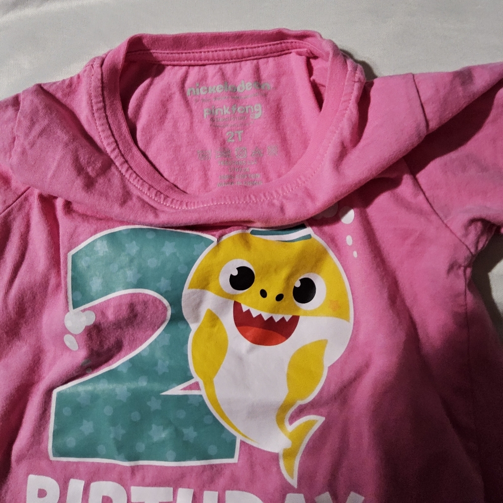 Pink Baby Shark Toddler T-Shirt